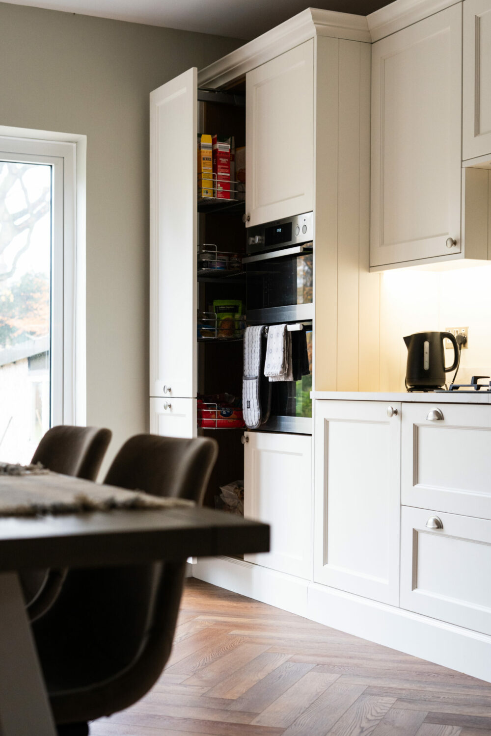 Cream coloured painted Bespoke Kitchen image